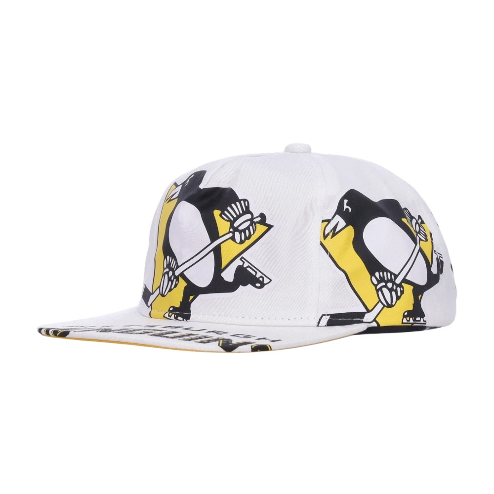 Mitchell & Ness Men's White Pittsburgh Penguins Flat Visor Cap