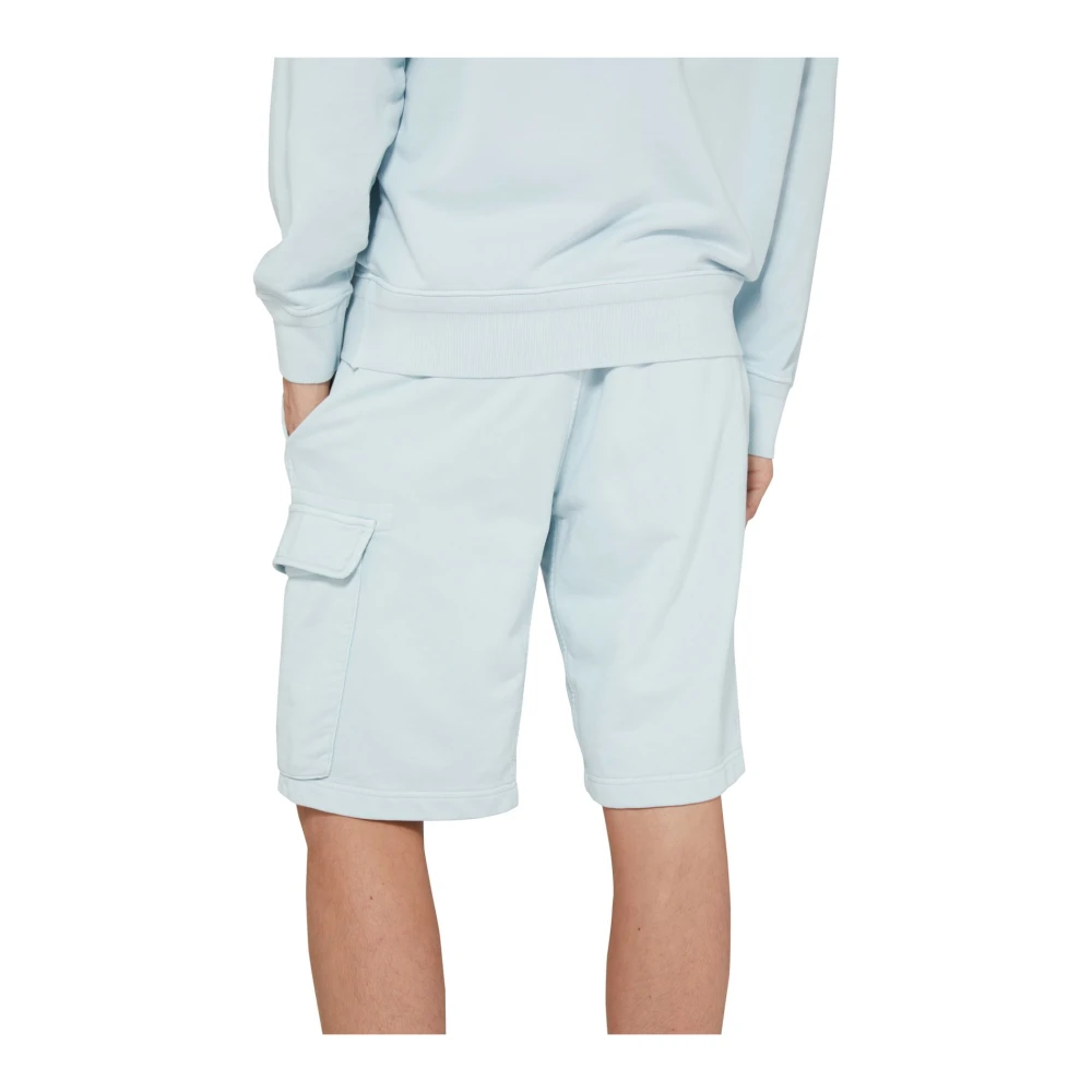 C.P. Company Blauwe Katoenen Regular Fit Shorts Blue Heren