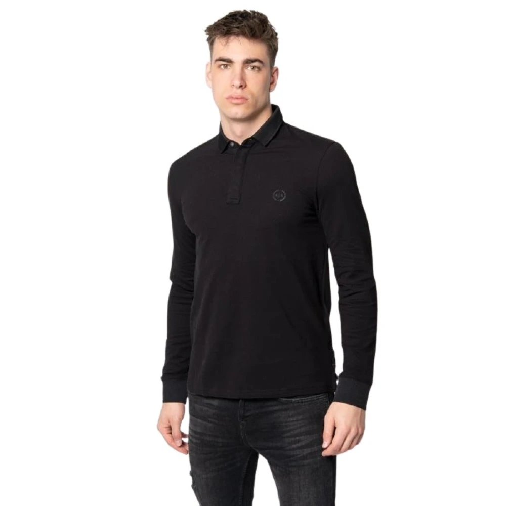 Armani Exchange Polo Shirt Black, Herr