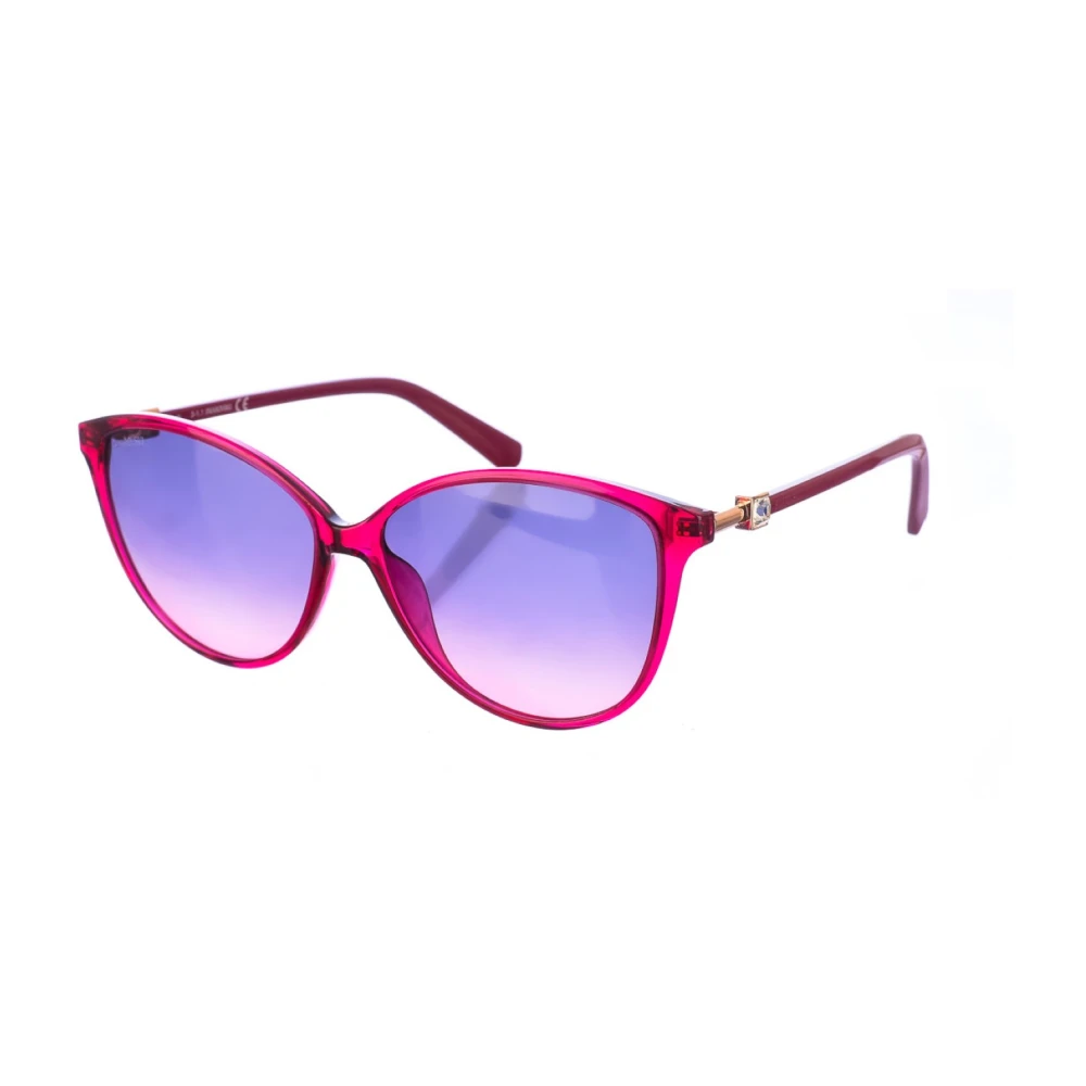 Swarovski Women's Pink Oval Sunglasses With Gradient Lenses
