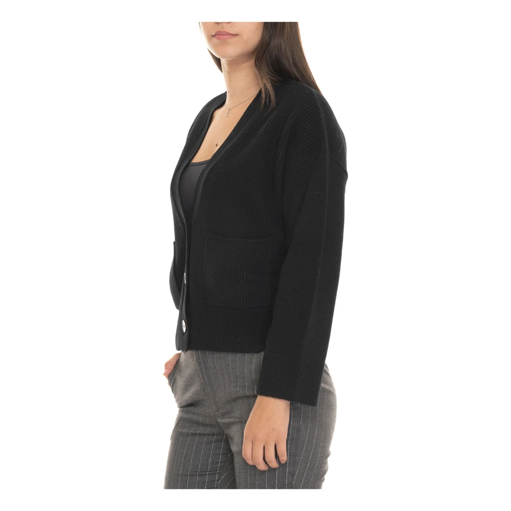 Liu Jo Stijlvolle Gebreide Vest Black Dames