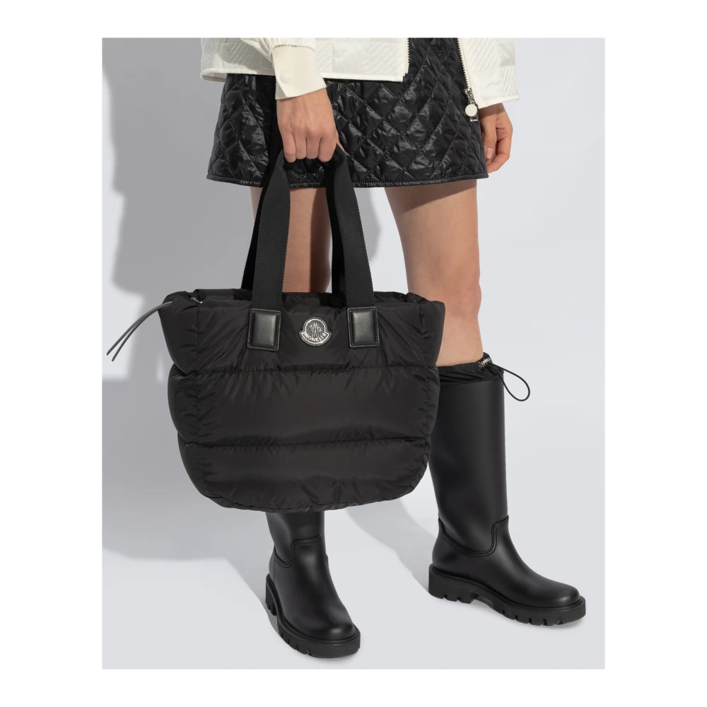 Moncler Schoudertas met logopatch Black Dames