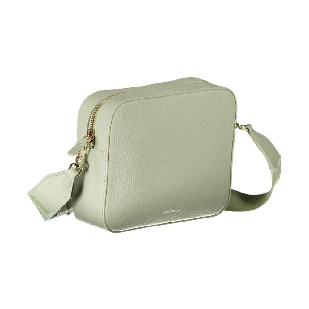 Coccinelle Groene leren handtas met ritssluiting Green Dames