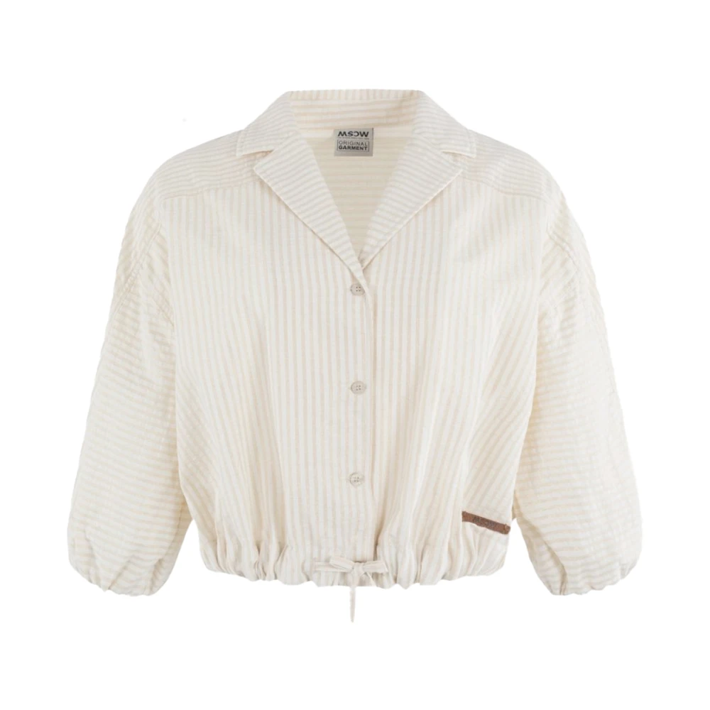 Moscow Korte Mouw Blouse Yellow Dames