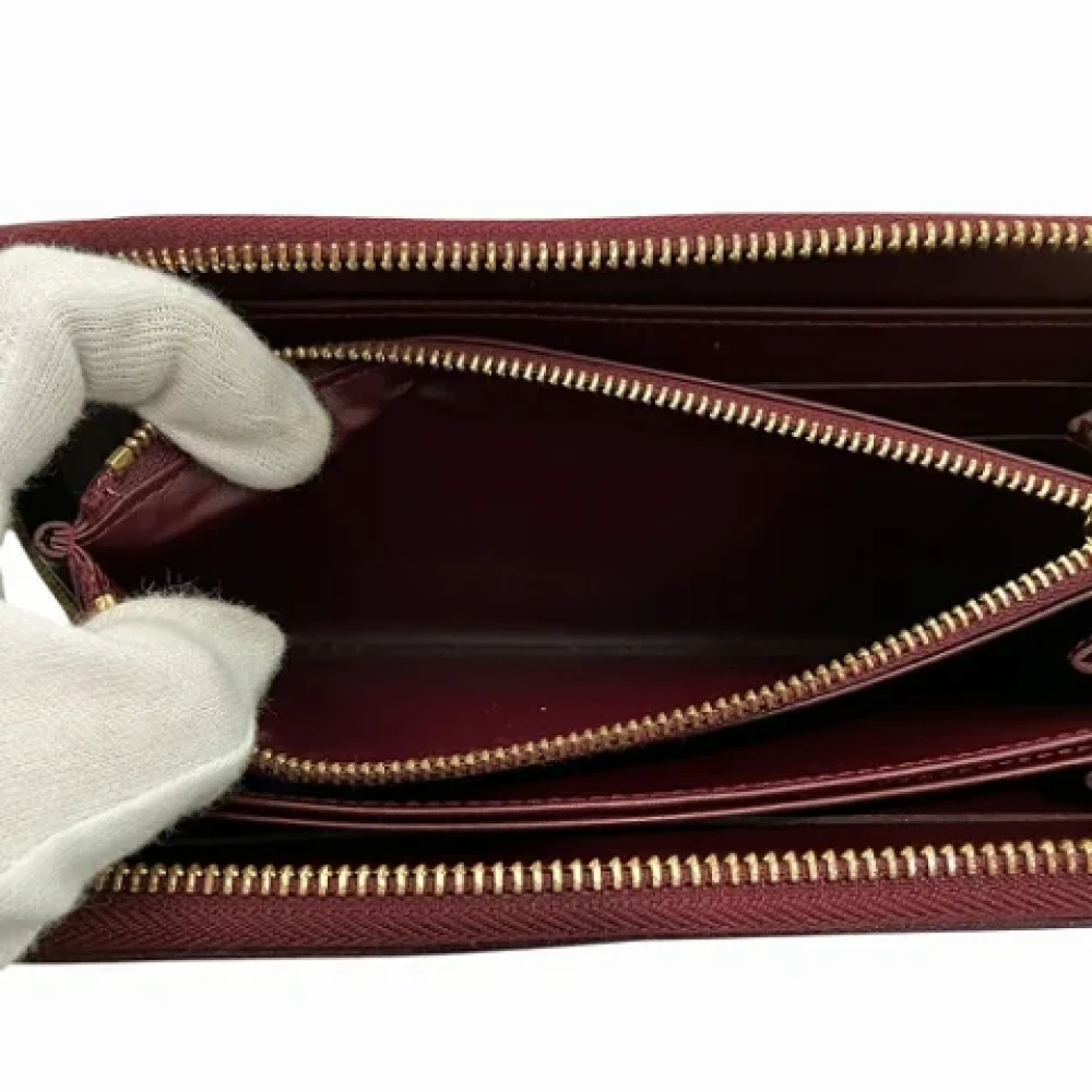 Louis Vuitton Vintage Pre-owned Fabric wallets Red Dames