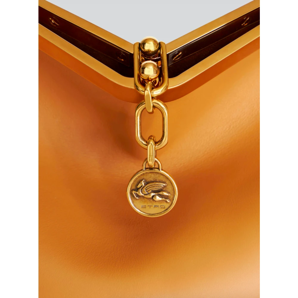 ETRO Iconische Vela Grande Leren Tas Brown Dames