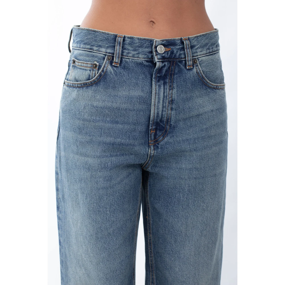 Haikure Blauwe Rechte Jeans Blue Dames