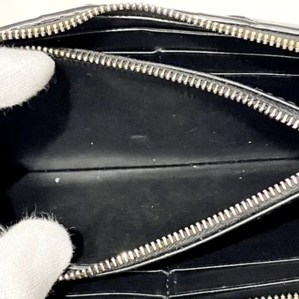 Bottega Veneta Vintage Pre-owned Leather wallets Black Dames