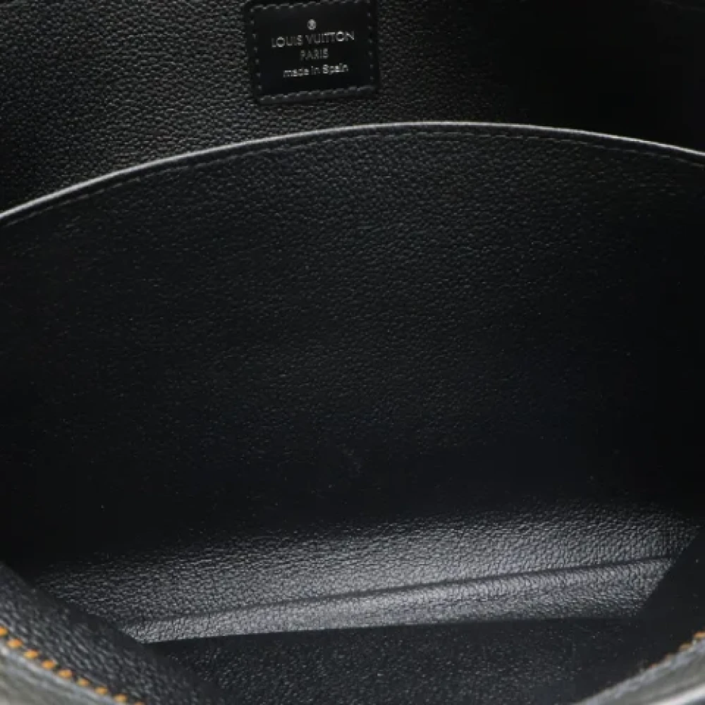 Louis Vuitton Vintage Pre-owned Leather travel-bags Black Dames
