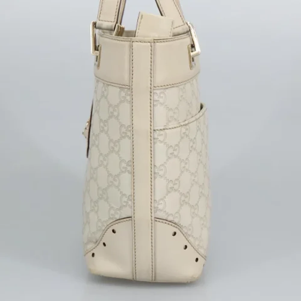 Gucci Vintage Pre-owned Leather gucci-bags White Dames