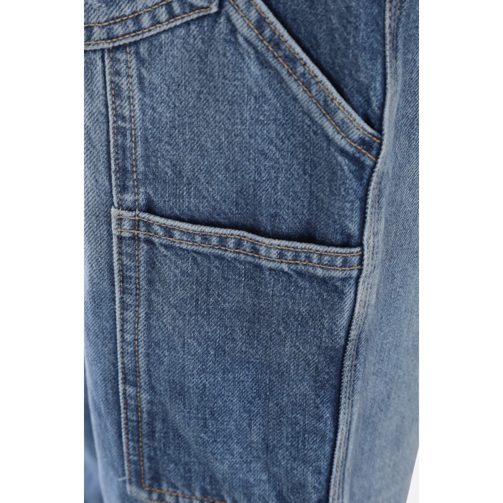 Washington DEE CEE Cropped Blauwe Gewassen Denim Jeans Blue Dames