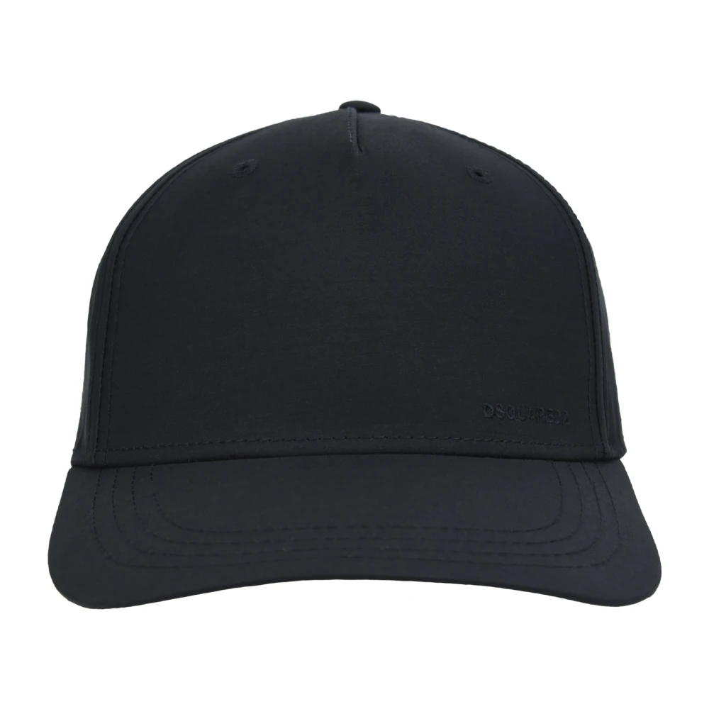 Dsquared2 Geborduurde baseballpet met gesp Black Unisex