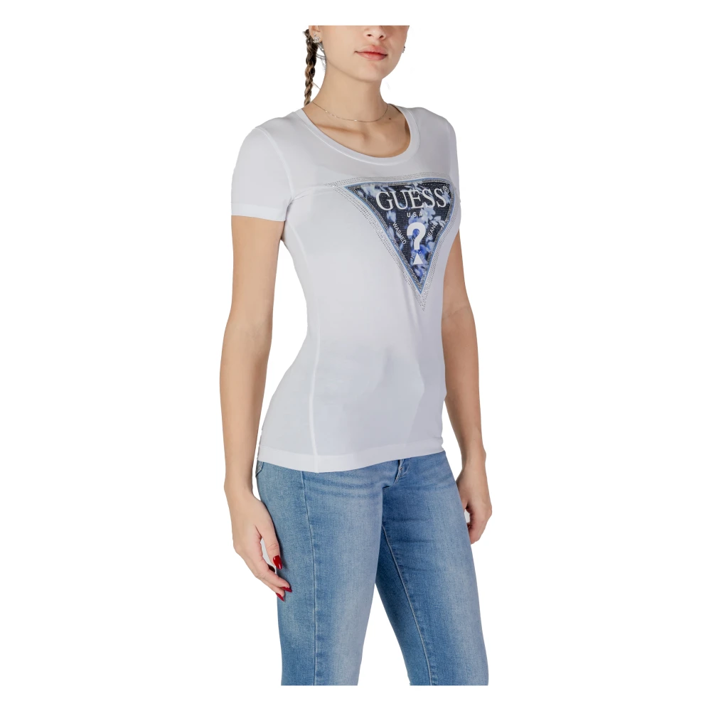 Guess Korte Mouw T-shirt Lente Zomer Collectie White Dames