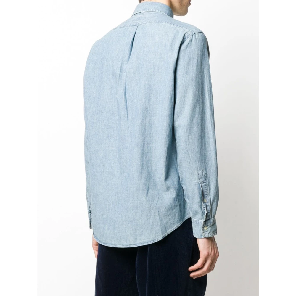 Polo Ralph Lauren Heldere Blauwe Stijlvolle Herenoverhemd Blue Heren