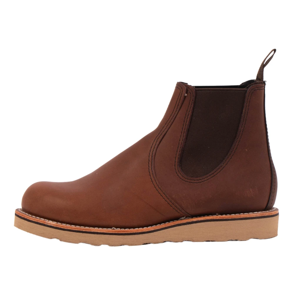Red Wing Shoes Mannelijk Bruin Klassieke Chelsea Amber Harness Laarzen