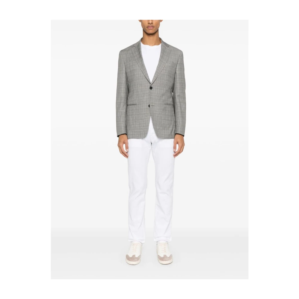 Hugo Boss Stijlvolle Blazer voor Mannen Gray Heren