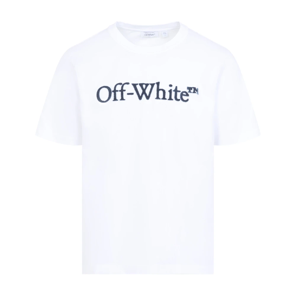 Off White White Off T-Shirts, Male, Xl, Big Bookish Regular S/S Tee
