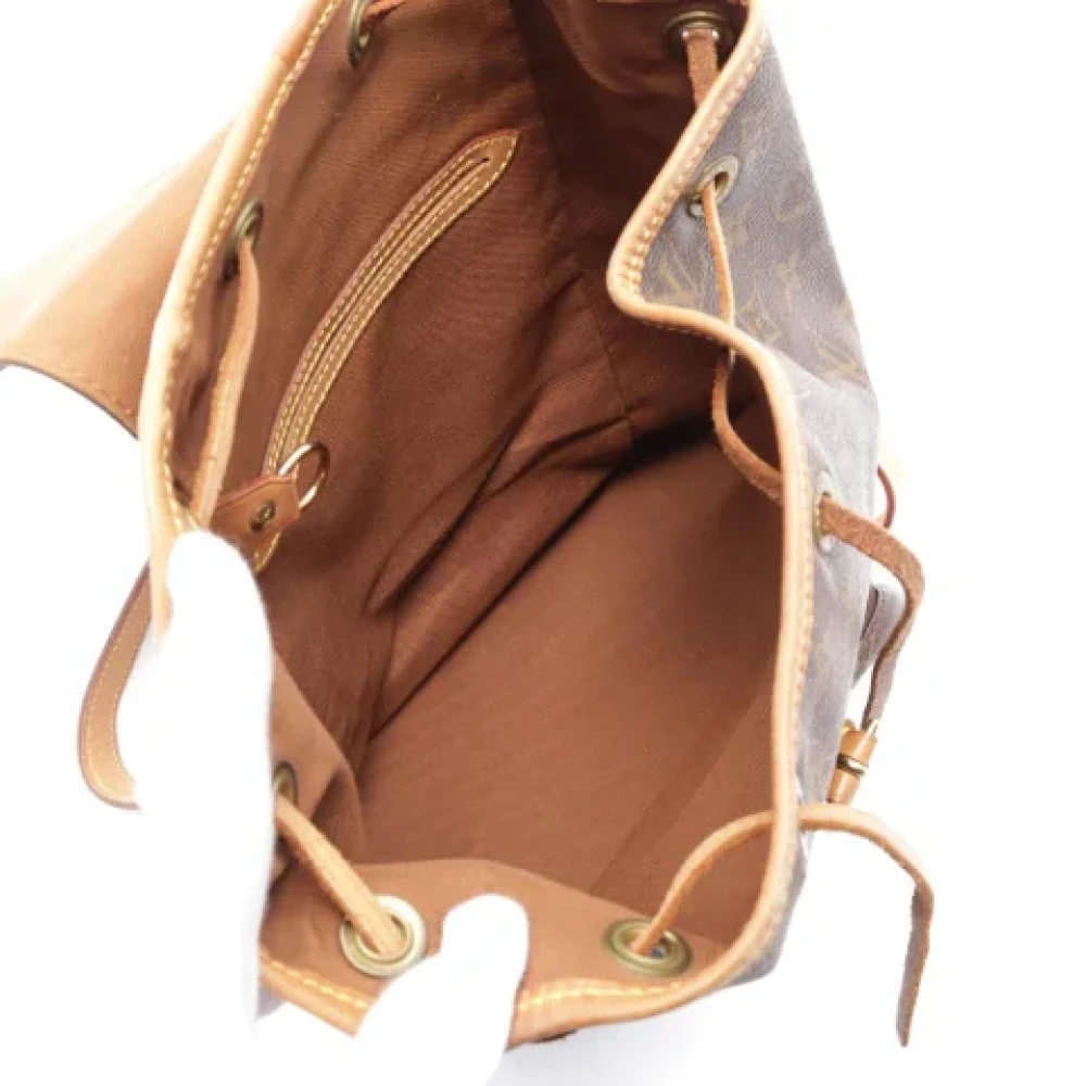 Louis Vuitton Vintage Pre-owned Canvas backpacks Brown Dames