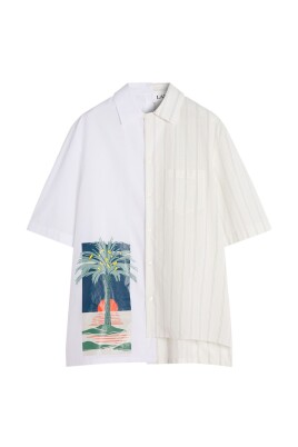 chemise-blanche-a-rayures-avec-impression-graphique