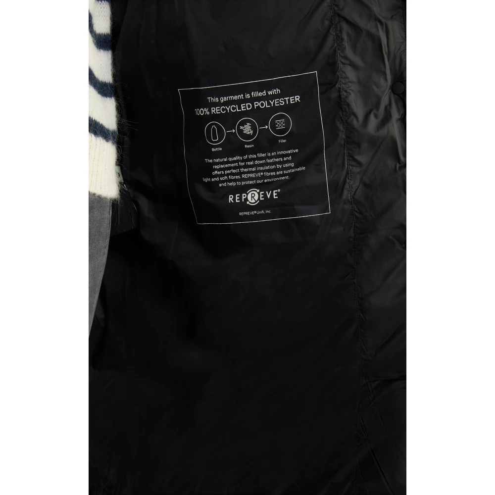 Joop! Zwarte Lange Damesjas met Afneembare Capuchon Black Dames