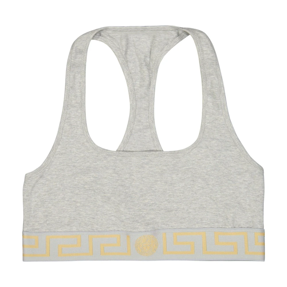Versace Sportieve Medusa Ronde Hals Beha Gray Dames