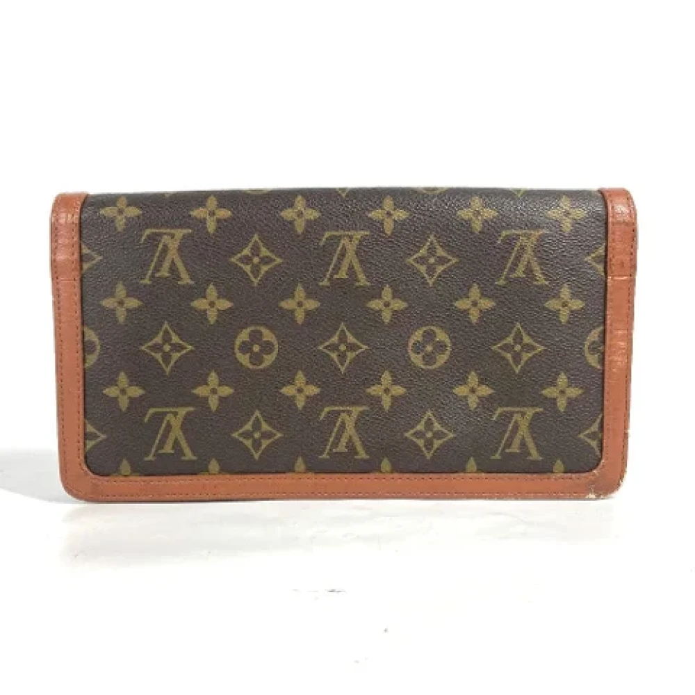 Louis Vuitton Vintage Pre-owned Cotton louis-vuitton-bags Brown Dames