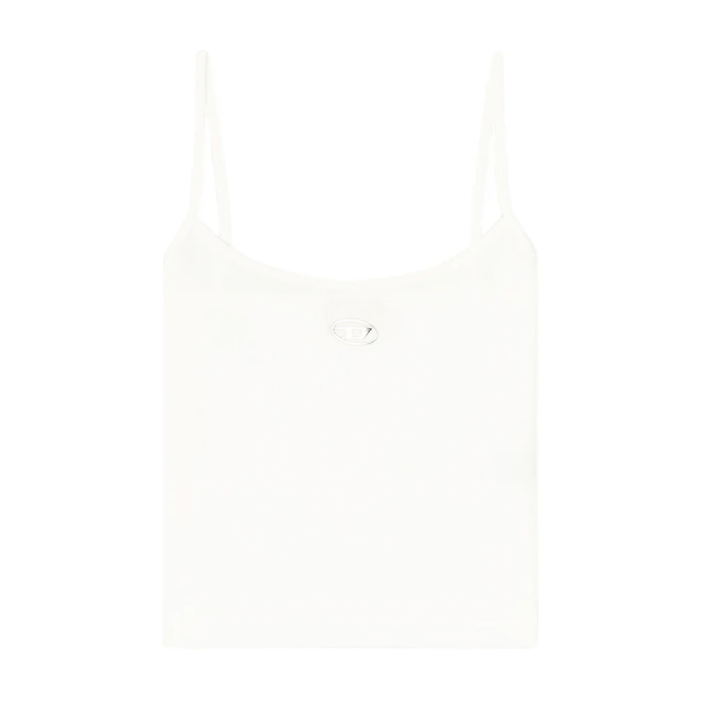 Diesel Women's White Top T-Hupy-Od - Sleeveless Tops - L - Tops