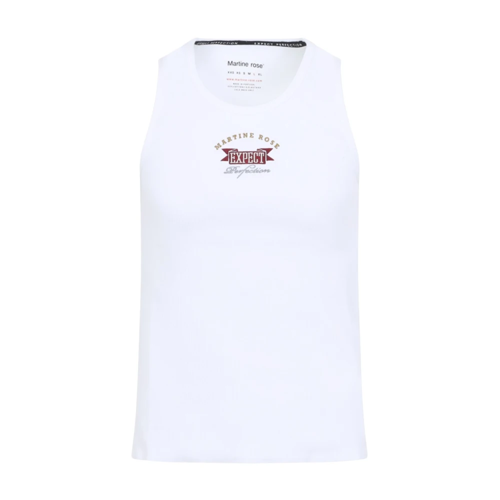 Martine Rose Hombre Blanco Camisetas, Talla: S