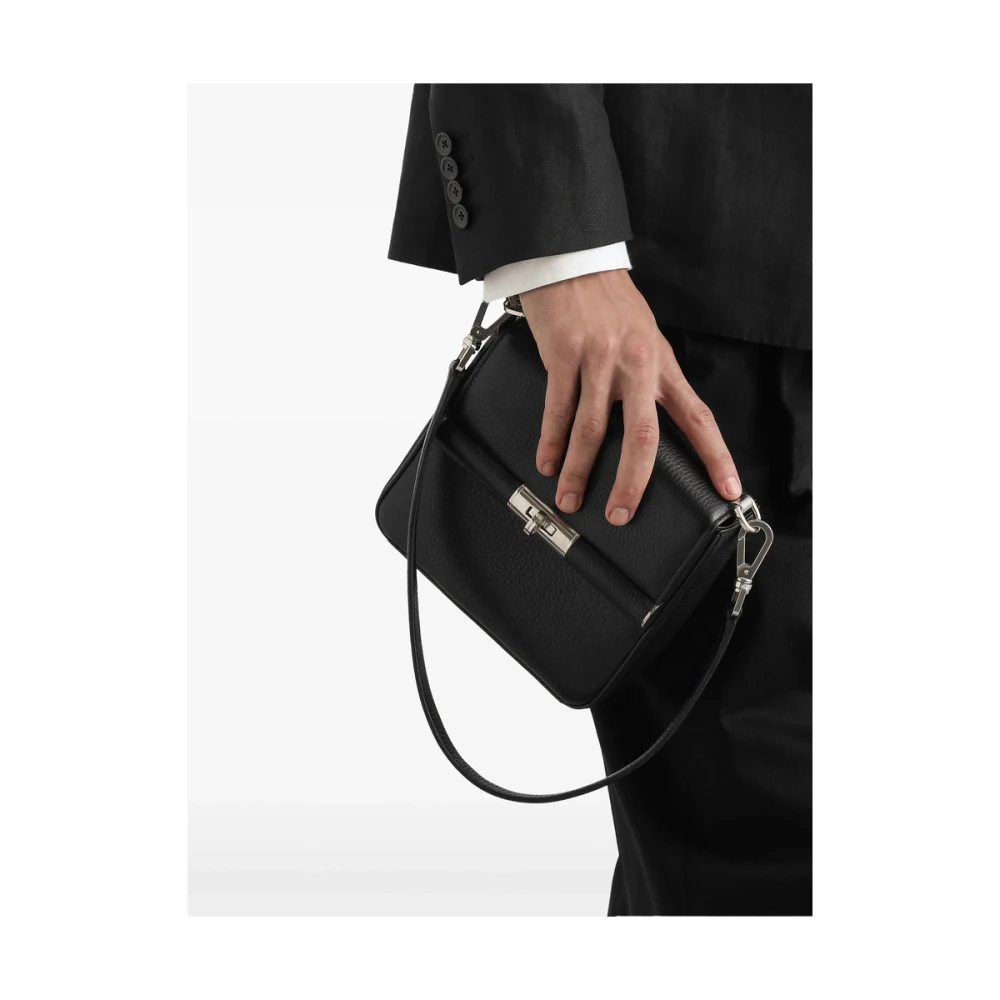 Dolce & Gabbana Zwarte Twist-Lock Bum Bag Black Heren