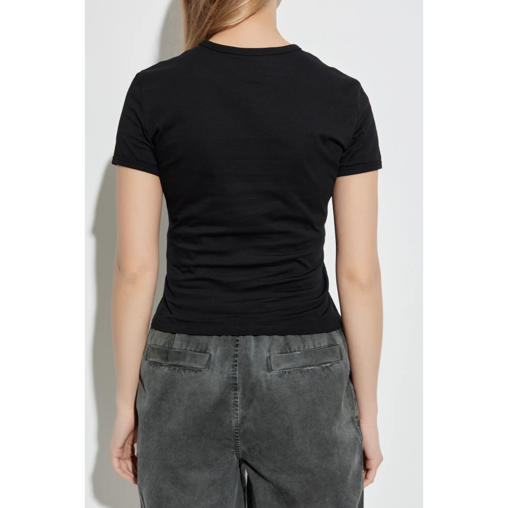 Diesel T-shirt T-Uncutie-Long-D Black Dames