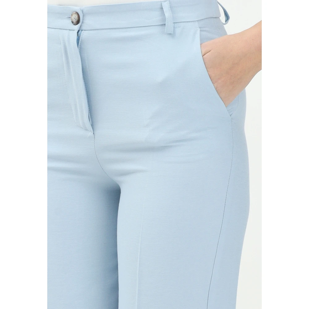 ViCOLO Blauwe Damesbroek Lente Zomer Blue Dames