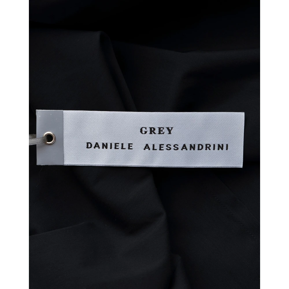 Daniele Alessandrini Slim Fit Basic Overhemd Black Heren