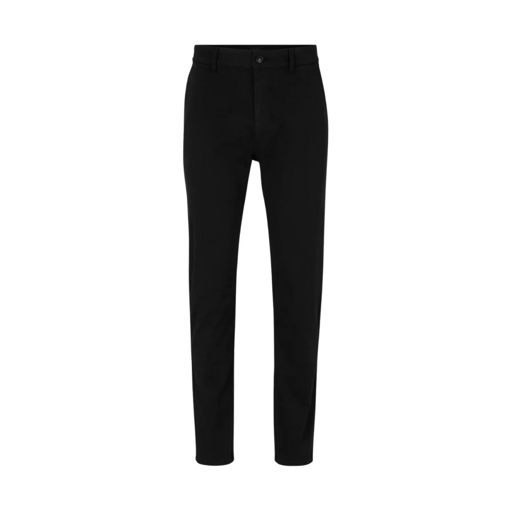 Hugo Boss Tapered Fit Broek van Stretch Katoen Blue Heren