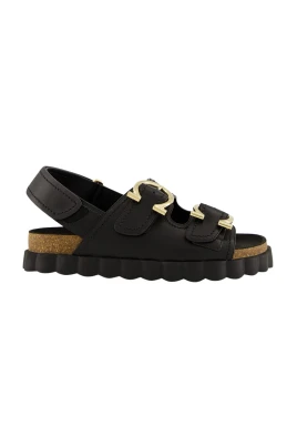 Kamakura Ornament Double Buckle Sandals