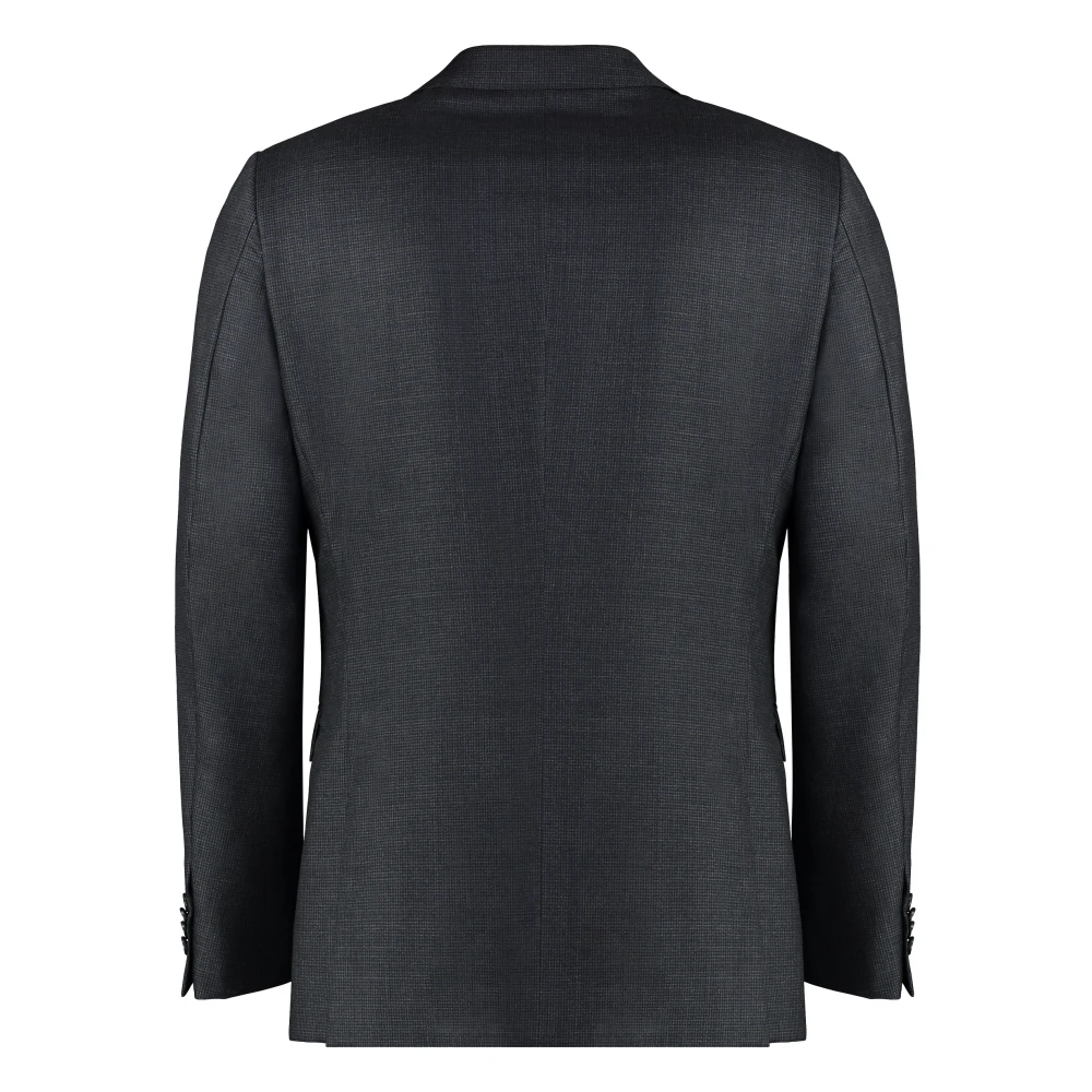 Z Zegna Klassiek wollen pak Blue Heren
