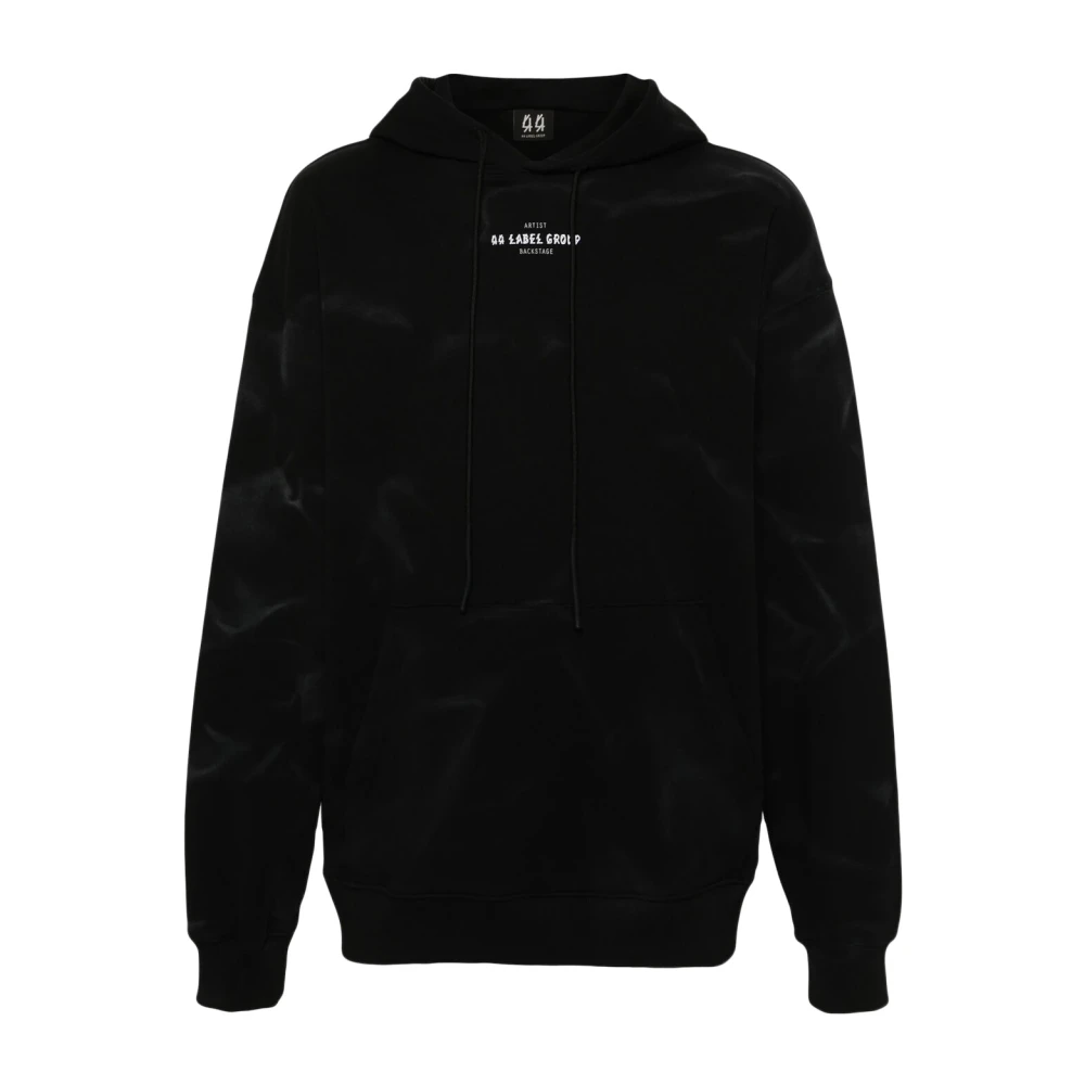 44 Label Group Stijlvolle Smoke Hoodie voor Mannen Black Heren