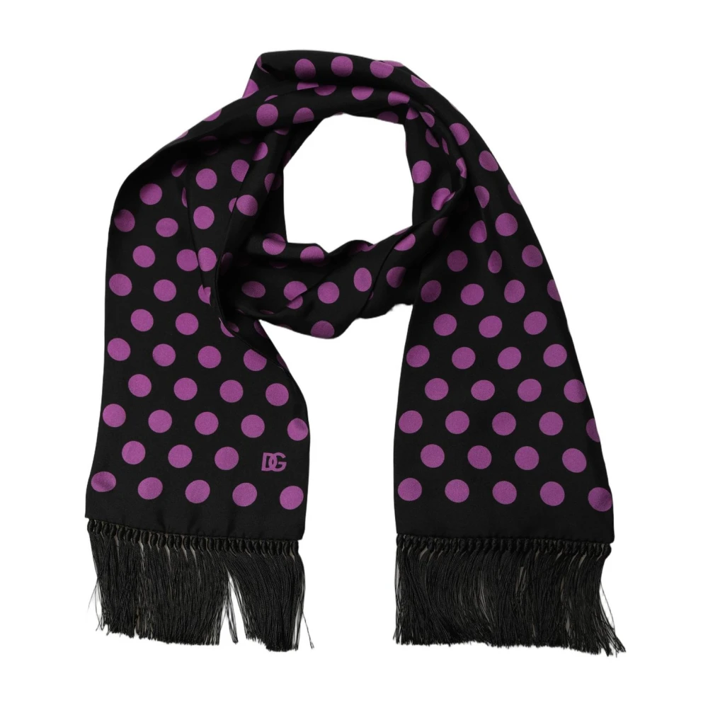 Dolce & Gabbana , Silk Scarves, Male, Multicolor, One Size, Lace Stole - Image 3