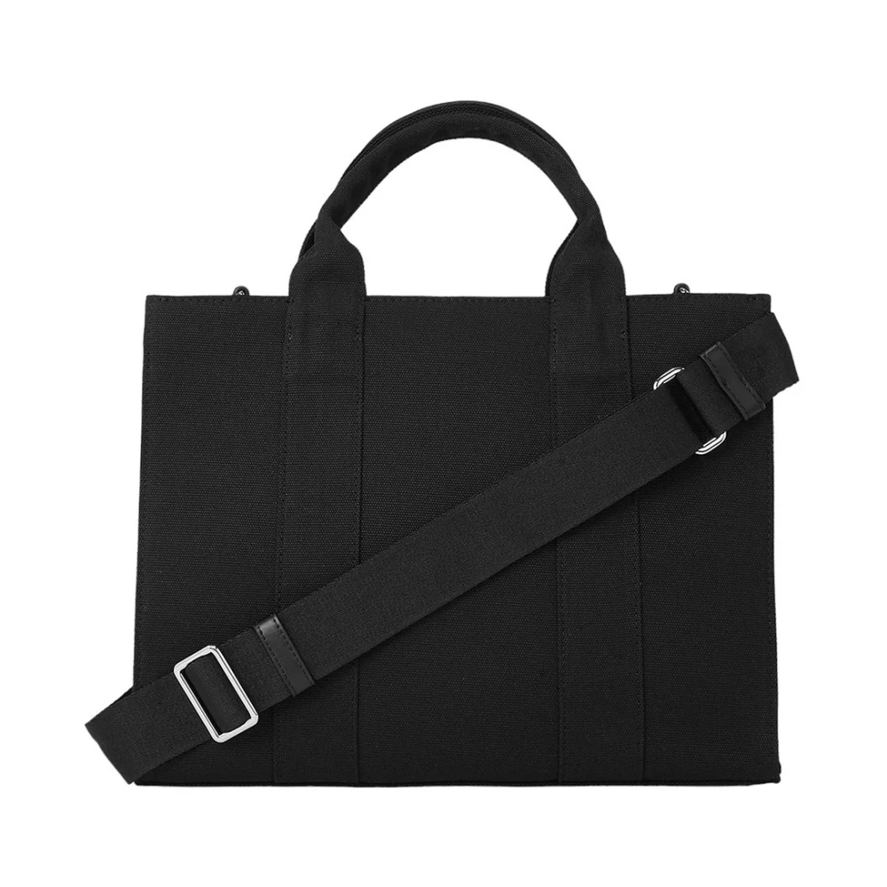 Karl Lagerfeld Zwarte vierkante tote tas met bedrukt logo Black Dames