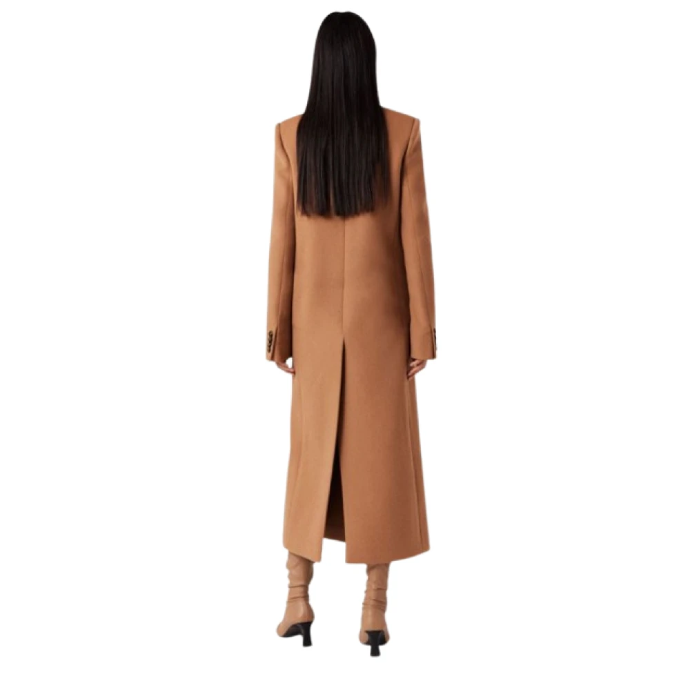 Stella Mccartney Wollen Dubbel-Borstjas Brown Dames
