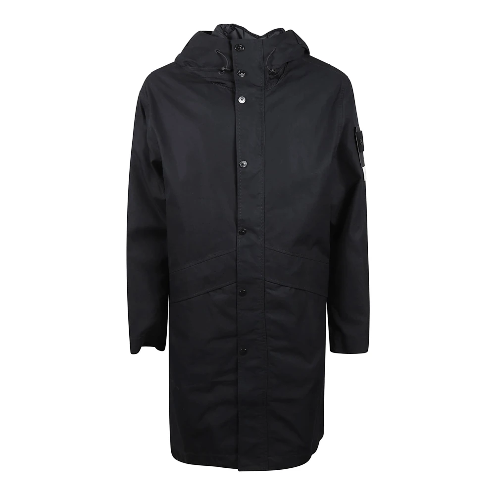 Stone Island Zwarte Jassen voor een Stijlvolle Look Black Heren