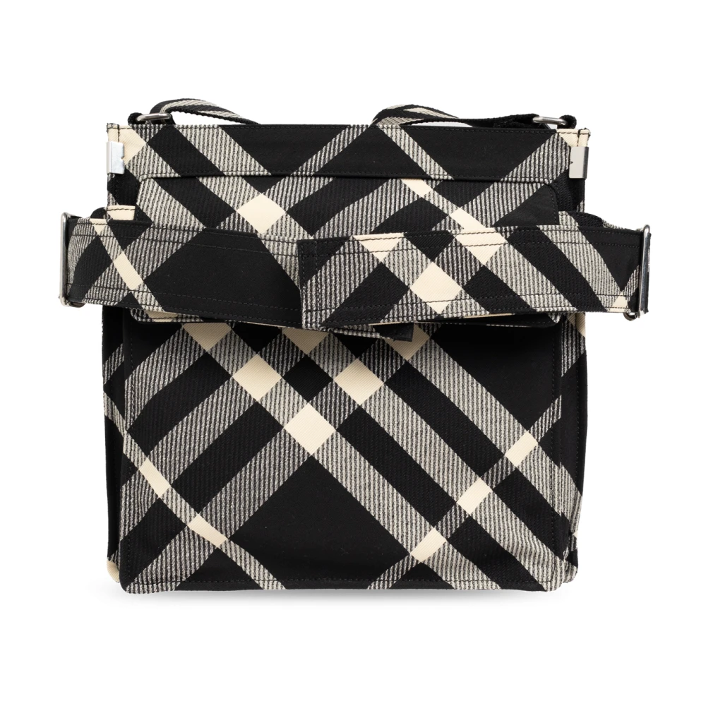 Burberry Check schoudertas Black Heren