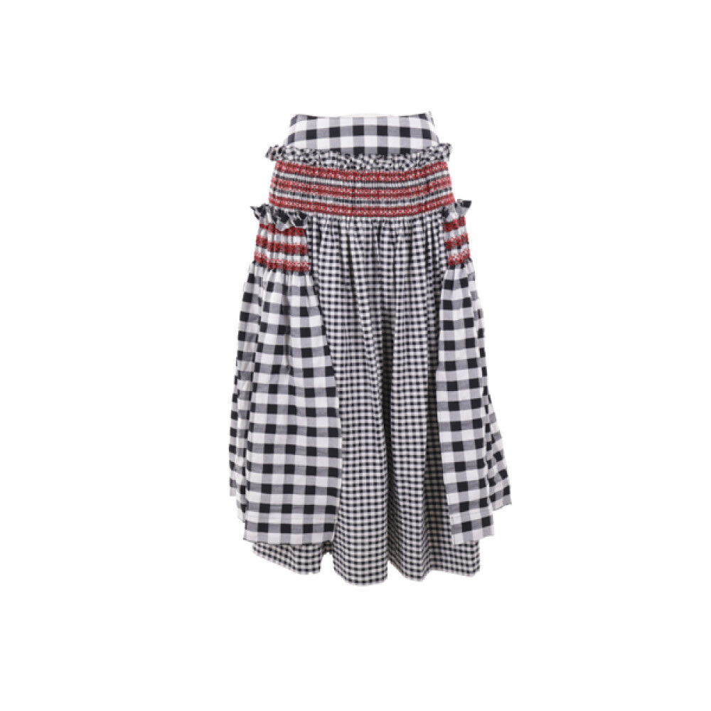 Black Gingham Skirt Molly Goddard Midi Skirts Miinto