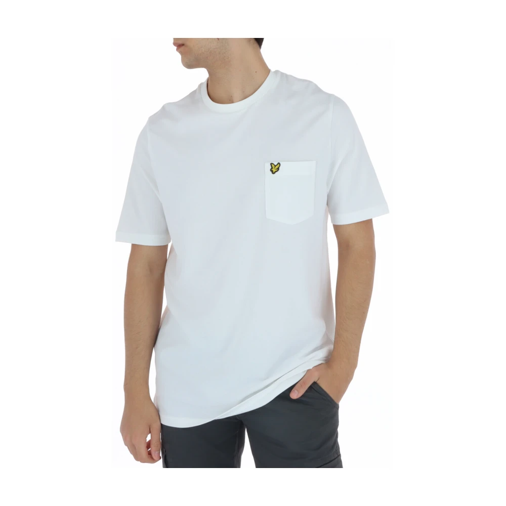 Lyle & Scott Klassiek Katoenen T-shirt Comfortabel en Stijlvol White Heren