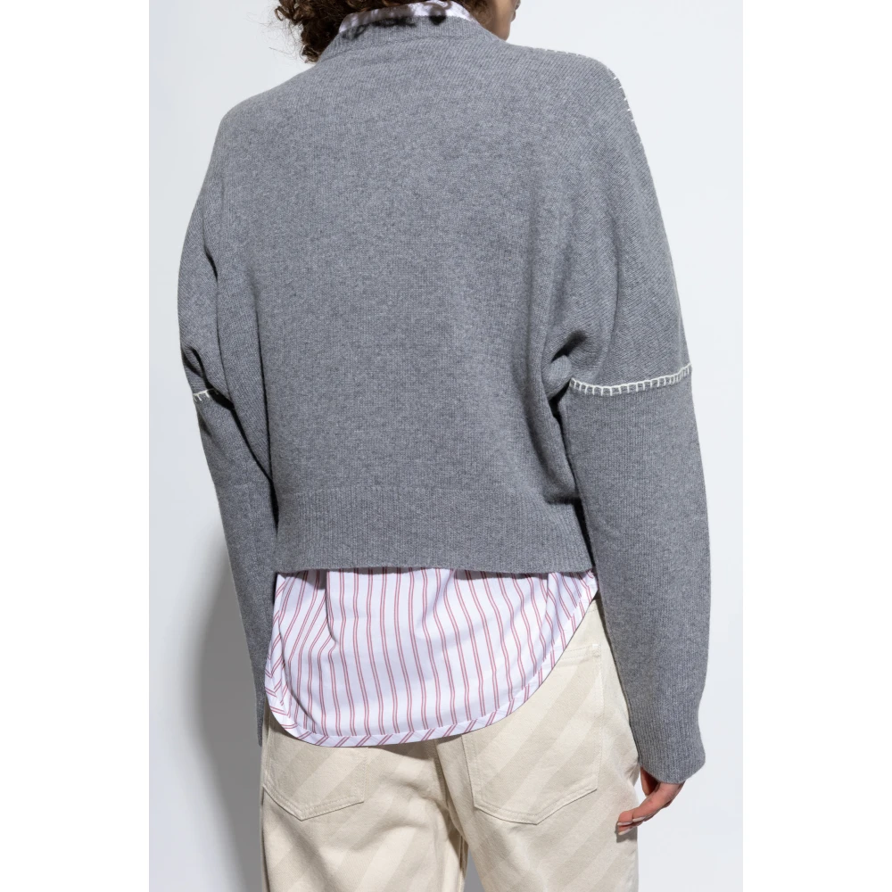 Marni Wollen trui Gray Dames