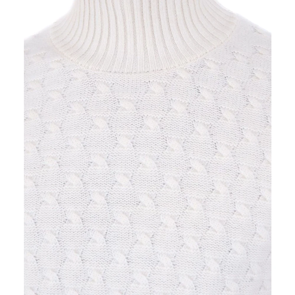 Paolo Pecora Beige Wol Coltrui Trui Beige Heren