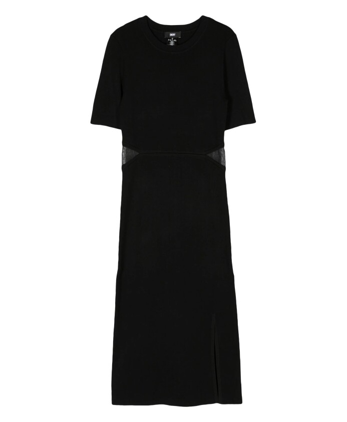 robe-midi-noire-avec-decoupes-en-maille