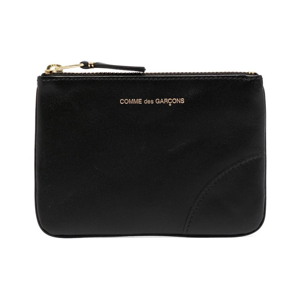 Comme des Garçons Leren Logo Pouch Black Heren