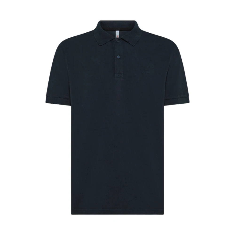 Sun68 Men's Blue Polo Shirts, 3XL, Cold Dye Polo Shirt