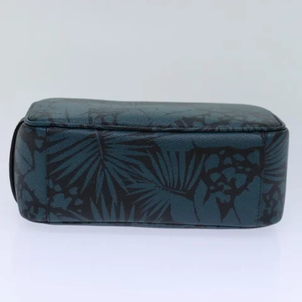 Yves Saint Laurent Vintage Pre-owned Leather pouches Green Dames