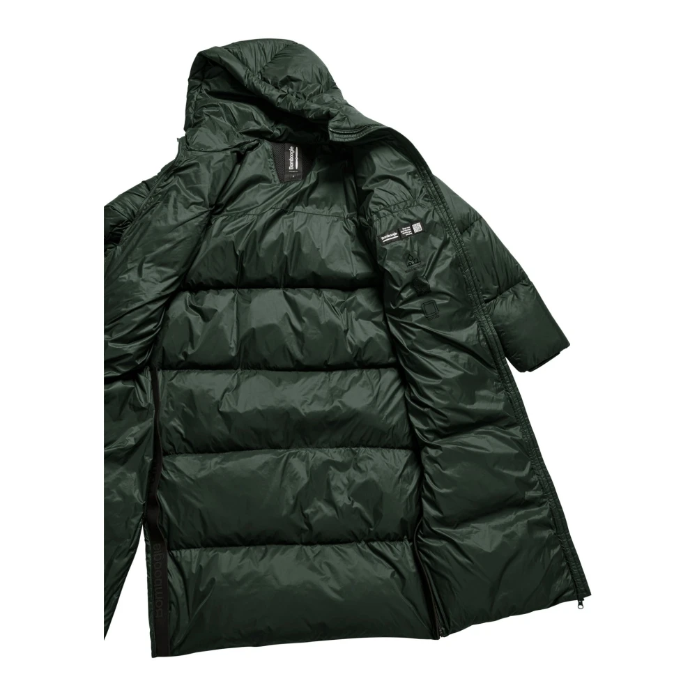 BomBoogie Lange Donsjas met Capuchon Gray Dames